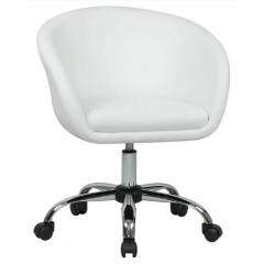 Кресло Мурат-К SDM белое на хром колесиках Ворожба