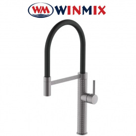 Змішувач для кухні Вухо рефлекторний чорний Winmix Premium Oliwer GRAPHITE REFLECTOR BLACK (Chr-017), Польща