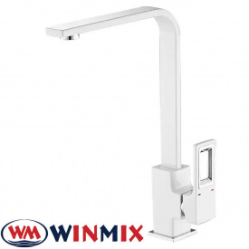 Змішувач для кухні Вухо Winmix Premium Dante White-Chrome (Chr-017), Польща