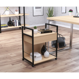 Офисная мобильная тумба Loft Design L-540 дсп дуб-борас светлый