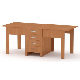 Кухонный стол-книжка-3 Компанит раскладной 500-1900х800х750 мм лдсп ольха