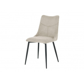 Стілець JUSTIN чорний каркас/беж тк.