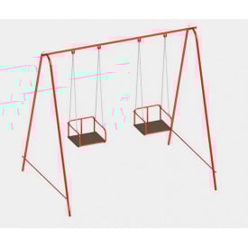 Детские качели Dali 710-K двойные подвесные металлические для улицы для дачи