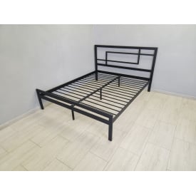Двуспальная кровать Tenero Хайфа 180х200 см металлическая черная