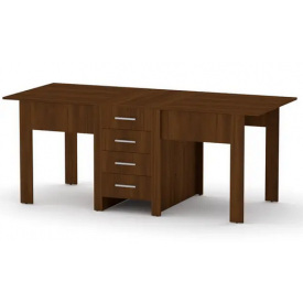 Кухонный стол-книжка-3 Компанит раскладной 500-1900х800х750 мм лдсп орех