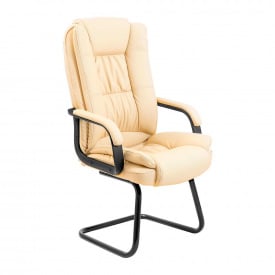Офисное конференц-кресло Richman Калифорния-CF бежевое на черном каркасе