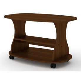 Столик журнальный Компанит Каприз овальный дсп Орех