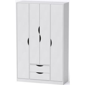 Прихожая Компанит Любовь шкаф четырехдверный дсп белый
