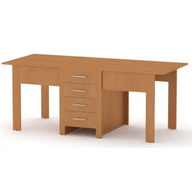 Кухонный стол-книжка-3 Компанит раскладной 500-1900х800х750 мм лдсп бук