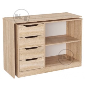 Комод-стіл Компаніт поворотний-трансформер дсп дуб-сонома