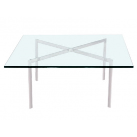 Журнальний скляний стіл Барселона квадратний
