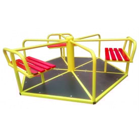 Дитяча вулична карусель Dali №601 шестимісна металева