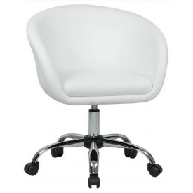 Кресло Мурат-К SDM белое на хром колесиках