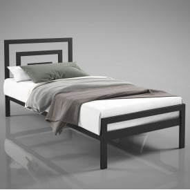 Односпальне ліжко Верес Міні Tenero металеве для спалень у стилі Loft 80x200