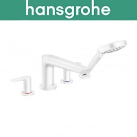 Змішувач Hansgrohe (art 71748700) для ванної вбудований Talis E на 4 отвори, Білий матовий