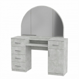 Туалетный столик Компанит Трюмо-5 1400х420х1700 мм серый