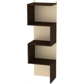 Навісна полиця Компаніт П-26 1264х400х316 ммлдсп венге-комбі