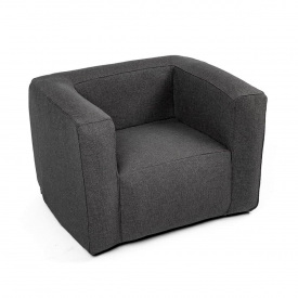 Надувное кресло SW 83х70 см серое прямоугольное