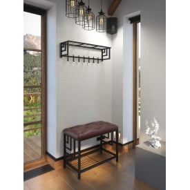 Вішалка з пуфом Менора-set Tenero набір меблів у передпокій