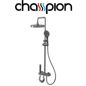 Душова колона із змішувачем Champion PBD-009-J GRAPHITE 4 режими из алюминия, Графіт