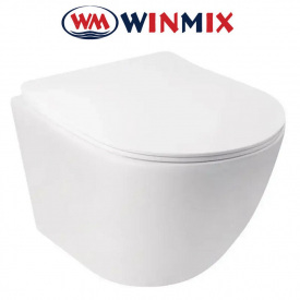 Унітаз підвісний Winmix ELLIPSE 0306-R 520*360*365mm, система змиву RIMLESS