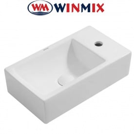Раковина (умивальник) накладна Winmix Premium QUADRO -0207 480*260*125mm (біла)