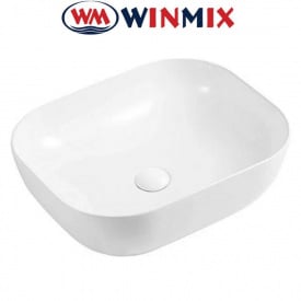Раковина (умивальник) накладна Winmix Premium DIVERSE-0101 490*395*150mm (біла)