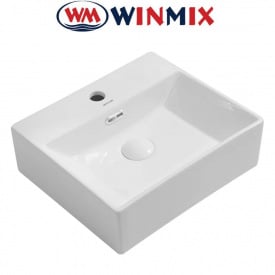 Раковина (умивальник) навісна Winmix Premium QUADRO -0205 410*360*130mm (біла)