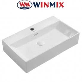Раковина (умивальник) навісна Winmix Premium QUADRO -0206 600*360*130mm (біла)