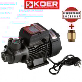 Поверхневий насос вихровий KOER QB-60 (Н=35М Q=2,4кбМ P=370Вт. 1"x 1")