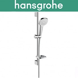 Душовий набір зі стійкою Hansgrohe (art 26586400) з мильницею Casetta, Croma Select E Vario 65 см, білий хром