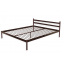 Кровать полуторная металлическая Метакам COMFORT-1 200x140 Коричневый Дніпро