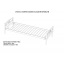 Кровать односпальная металлическая Метакам COMFORT-1 200x80 Бежевый Львів