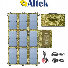 Портативна розкладна сонячна панель ALTEK ALT-63, хакі