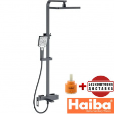 Душова колона із змішувачем HAIBA KANT (Chr-009-J) GRAPHITE