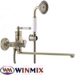 Змішувач для ванни довгий ніс Winmix Premium VINTAGE BRONZE EURO (Chr-006), Польща Киев