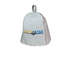 Банная шапка Luxyart One Size Bayraktar натуральный войлок Белый (LA-181)