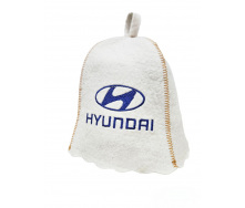 Банная шапка Luxyart Hyundai One Size белый LA-989