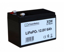 Аккумулятор LiFePO4 XON PowerBattery 12.8V 6Ah Черный (XBLFPW12006B 3091)
