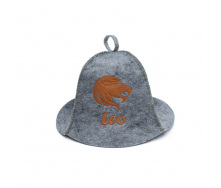 Шапка банная Luxyart Зодиак Лев One Size Серый (XL-104)