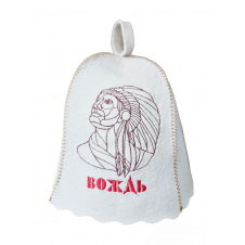 Банная шапка Luxyart Вождь One Size белый LA-049