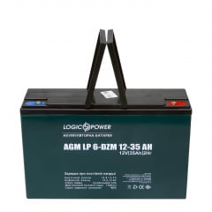 Тяговая аккумуляторная батарея AGM LogicPower LP 6-DZM-35 12V 35Ah Львів