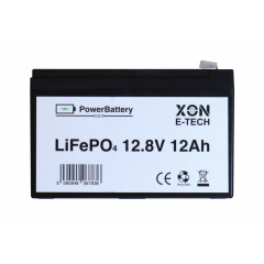 Аккумулятор LiFePO4 XON PowerBattery 12.8V 12Ah Черный (XBLFPW12012B 3107) Київ