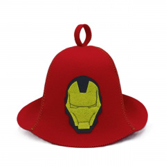 Банная шапка Luxyart Iron Man Красный (XL-461) Київ