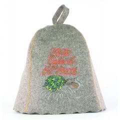 Банная шапка Luxyart One Size Keep calm to go bath натуральный войлок Серый (LA-864) Киев