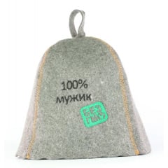 Банная шапка Luxyart 100 мужик One Size серый войлок LA-004 Бердянск