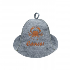 Шапка банная Luxyart Зодиак Рак One Size Серый (XL-108) Хмельницький