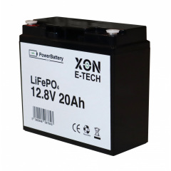 Аккумулятор LiFePO4 XON PowerBattery 12.8V 20Ah Черный (XBLFPW12020B 3114) Михайлівка