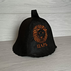 Банная шапка Luxyart Лев One Size черный LA-915 Ровно