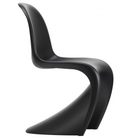 Стілець пластиковий Пантон чорний фігурний